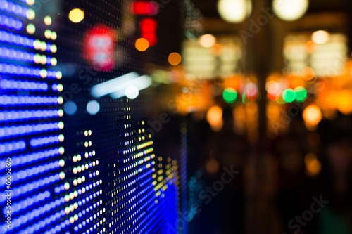 Canvas Print stock market price display