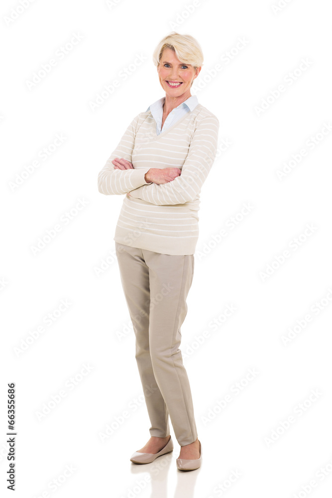 senior woman with arms crossed