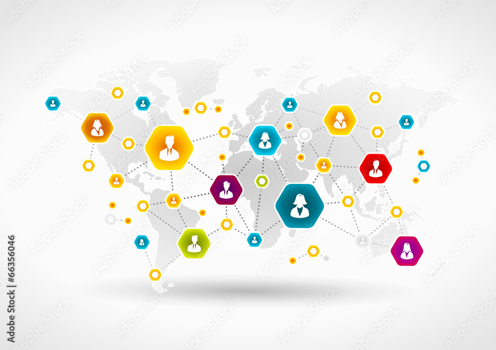 Community Network Vector