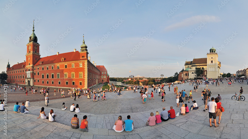Fototapeta premium Zamek Królewski w Warszawie-Stitched Panorama