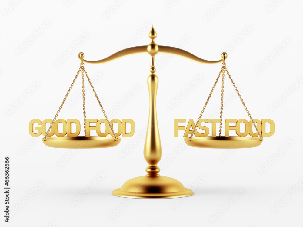 Good and Fast Food Justice Scale Concept Good and Fast Food Justice Scale Concept