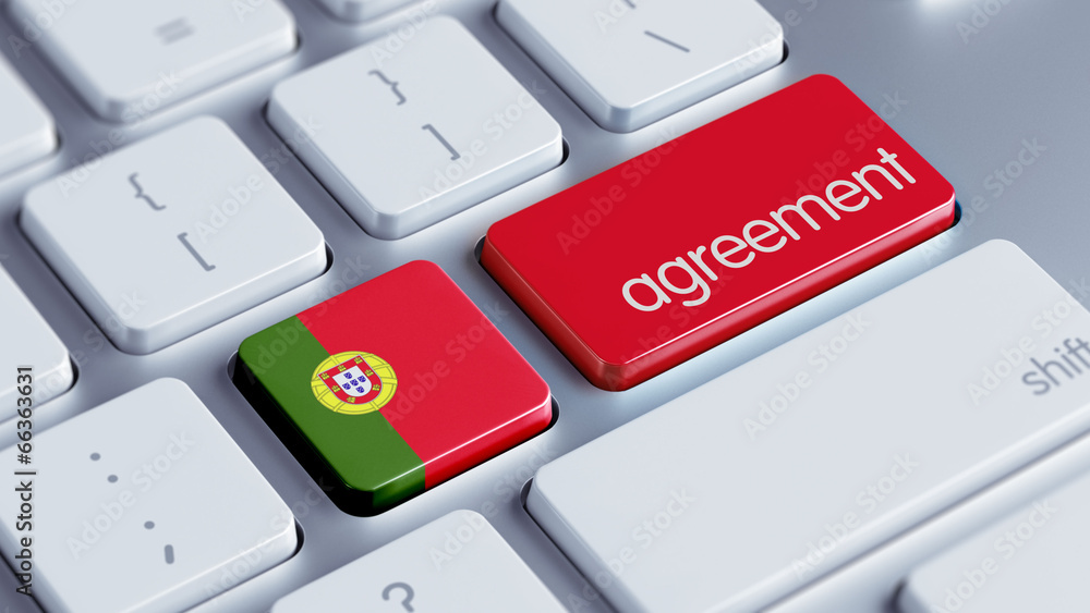Fototapeta premium Portugal Agreement Concept