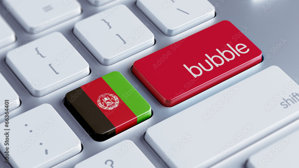Fototapeta premium Afghanistan. Bubble Concept