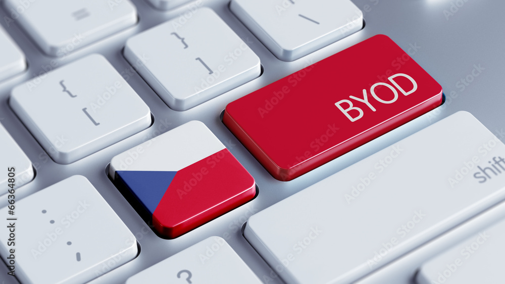 Fototapeta premium Czech Republic Byod Concept