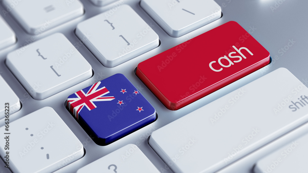 Fototapeta premium New Zealand Cash Concept