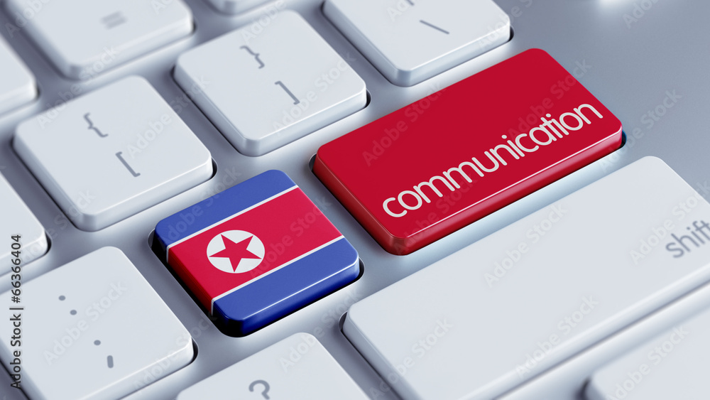 North Korea Communication Concept. North Korea Communication Concept.