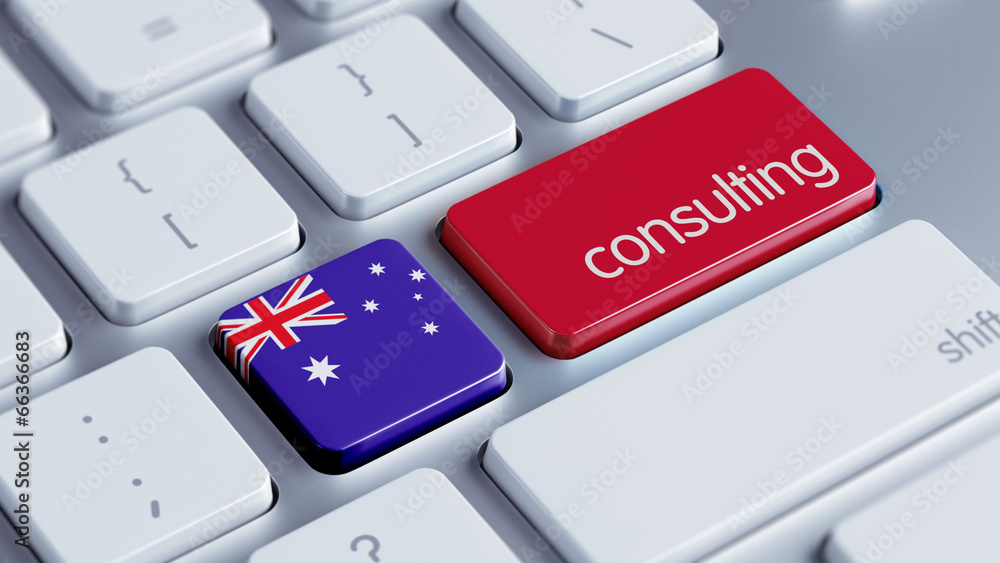 Fototapeta premium Australia Consulting Concept