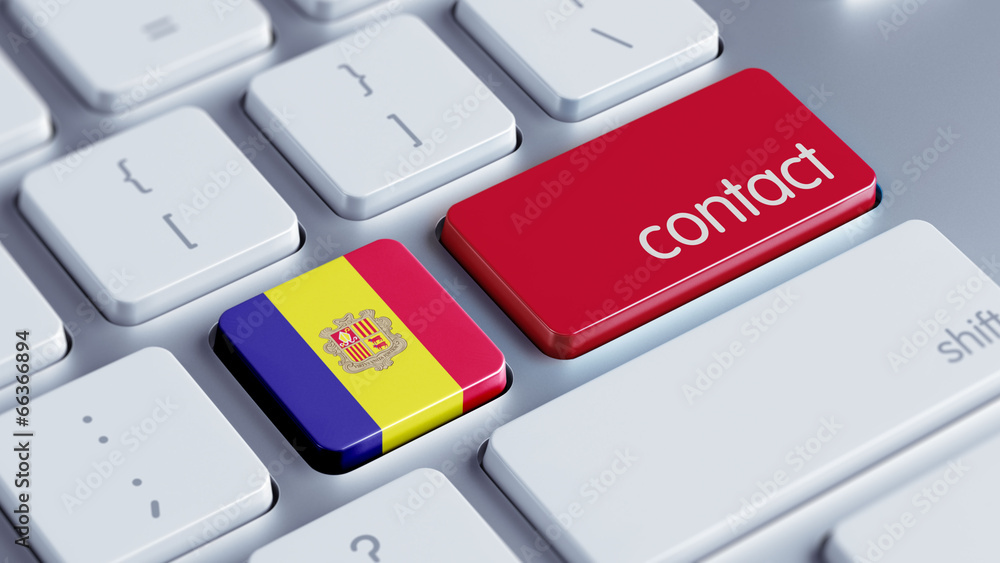 Fototapeta premium Andorra Contact Concept