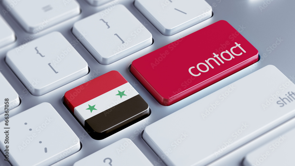 Fototapeta premium Syria Contact Concept