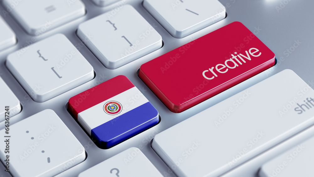 Fototapeta premium Paraguay Creative Concept