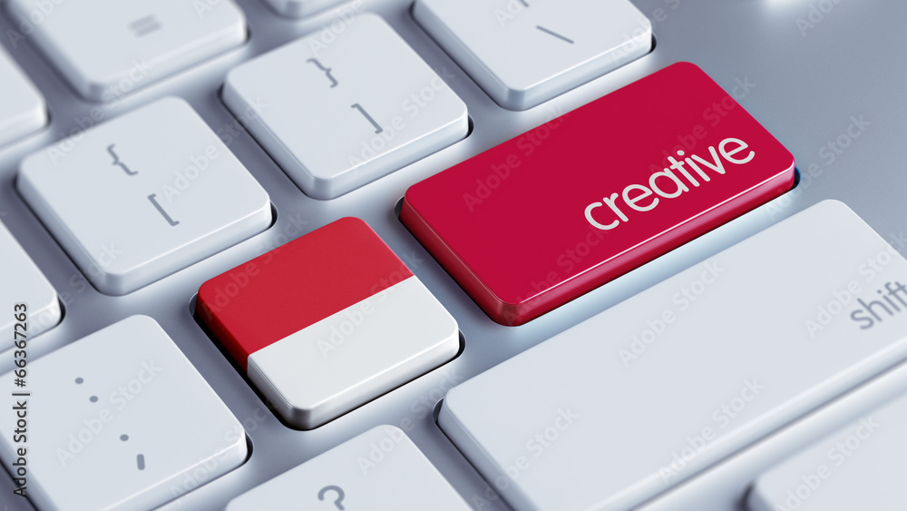 Fototapeta premium Indonesia Creative Concept