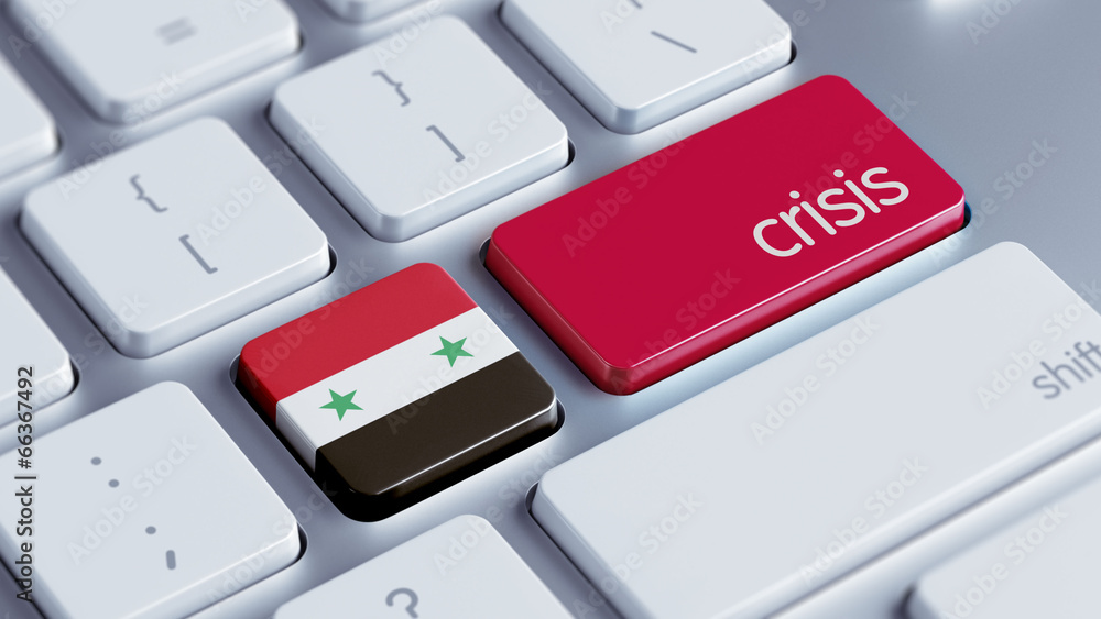 Fototapeta premium Syria Crisis Concept.