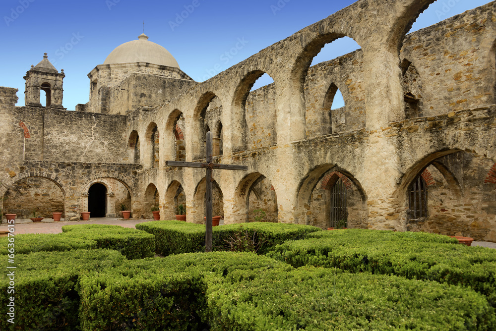 Mission San Jose in the San juan Mission National Park, Texas