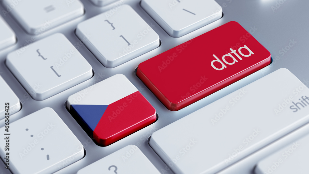 Fototapeta premium Czech Republic Data Concept