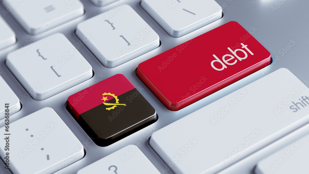 Fototapeta premium Angola Debt Concept