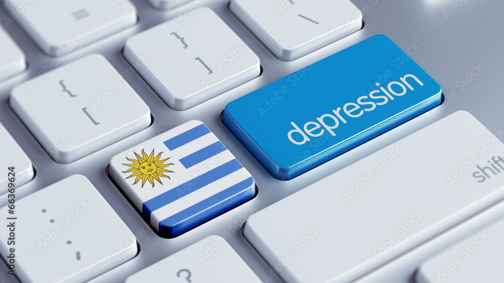 Uruguay Depression Concept. Uruguay Depression Concept.