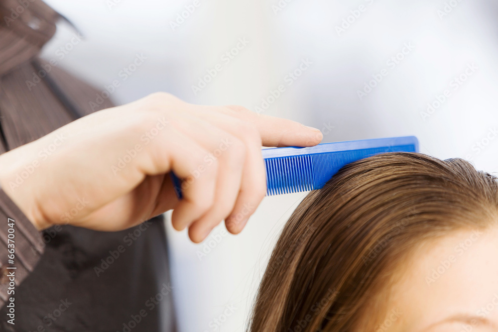 Naklejka premium At beauty salon