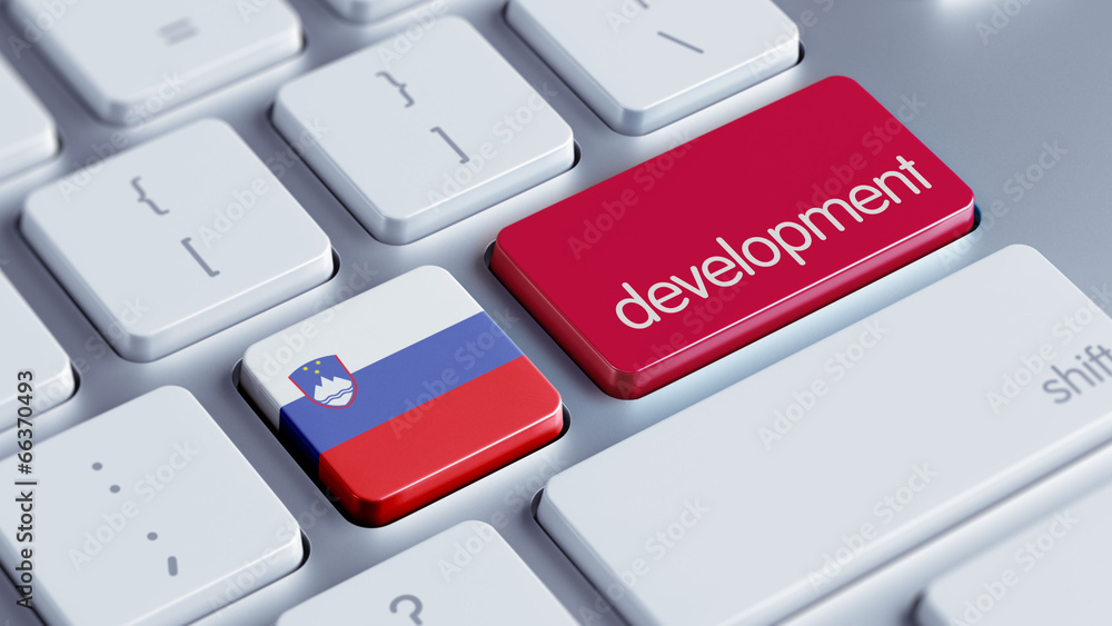 Fototapeta premium Slovenia Development Concept