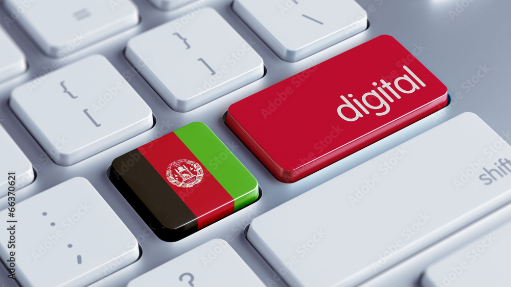 Fototapeta premium Afghanistan. Digital Concept