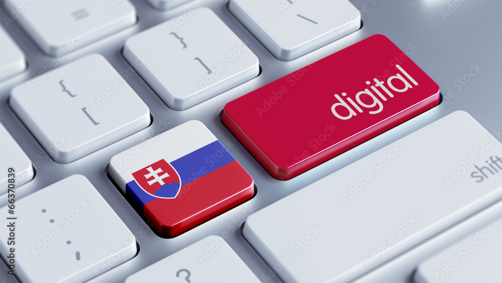Fototapeta premium Slovakia Digital Concept