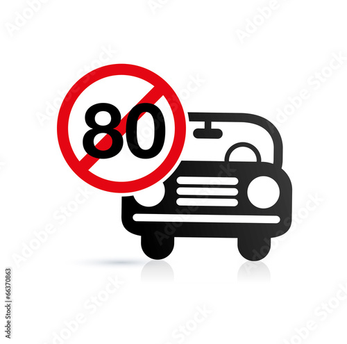 vitesse limitée à 80 km/h