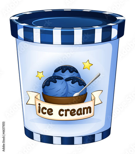 A cup of ice cream