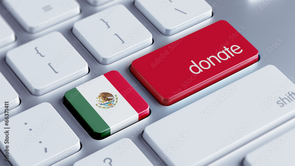 Fototapeta premium Mexico. Donate Concept
