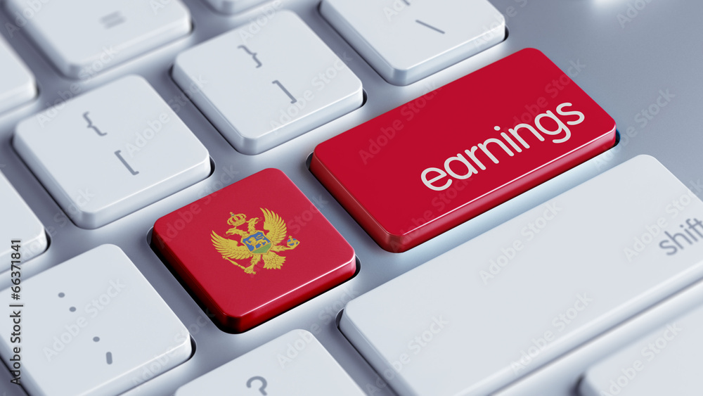 Fototapeta premium Montenegro. Earnings Concept