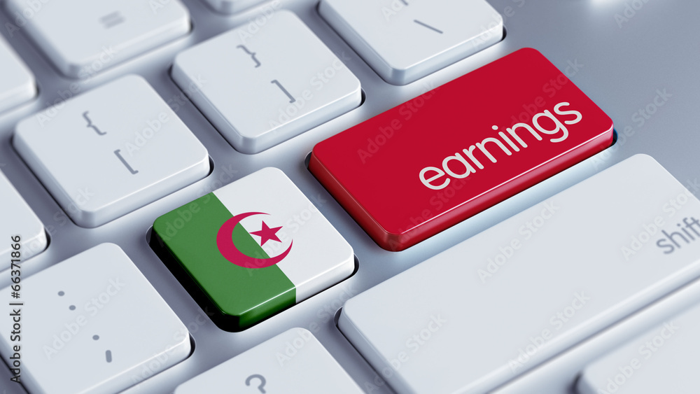 Fototapeta premium Algeria Earnings Concept