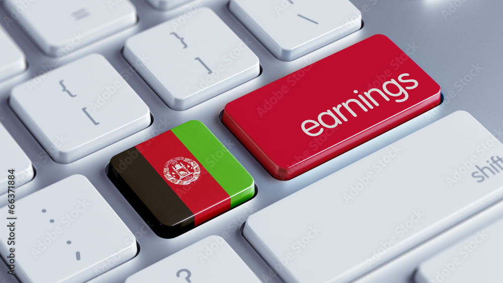 Fototapeta premium Afghanistan. Earnings Concept