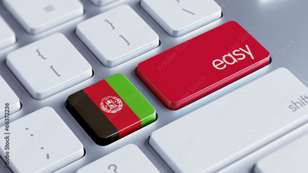 Fototapeta premium Afghanistan. Easy Concept