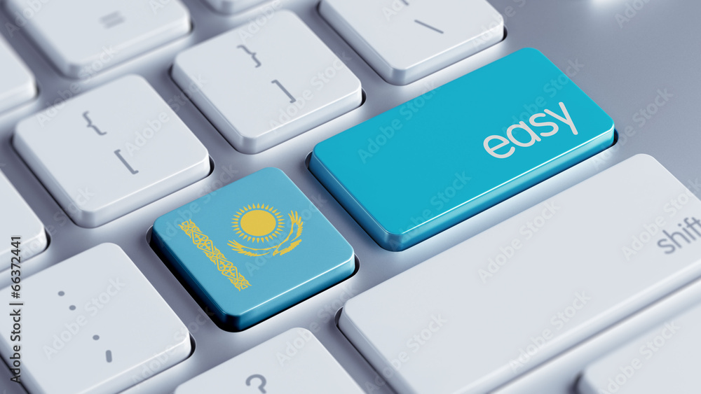 Fototapeta premium Kazakhstan Easy Concept