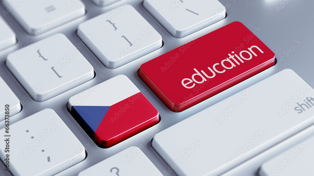 Fototapeta premium Czech Republic Education Concept