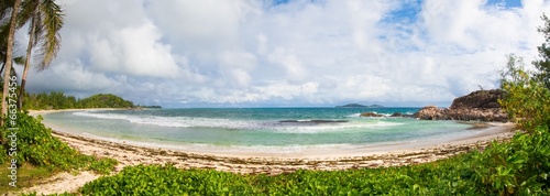 Unberührter Strand auf den Seychellen