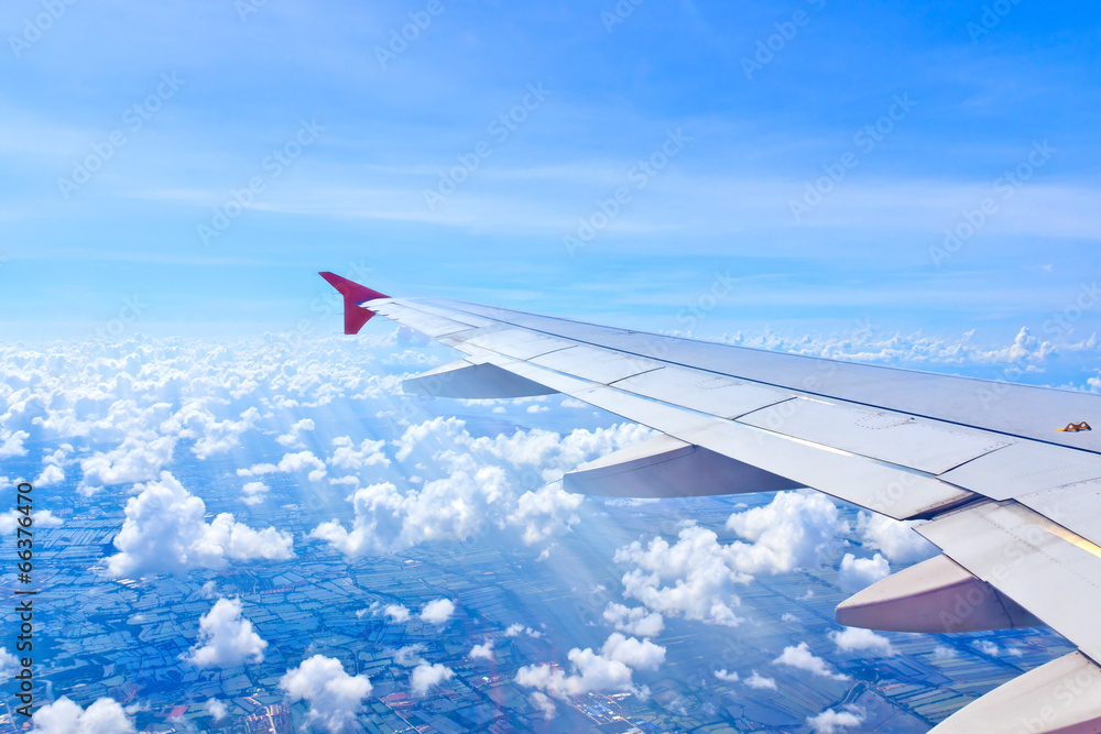 Fototapeta premium Airplane wing