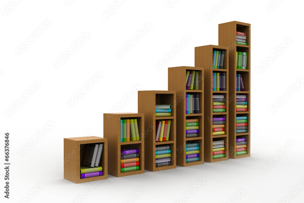books on a wooden shelf books on a wooden shelf