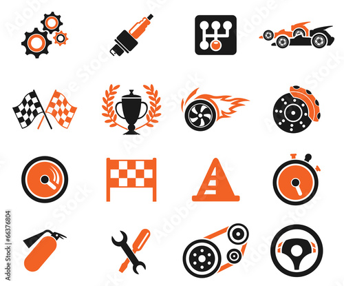 Slika na platnu Racing icons
