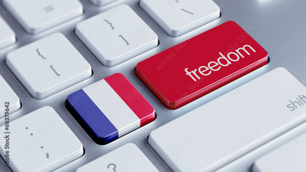 Fototapeta premium France Freedom Concept