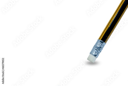 Pencil for writing and eraser