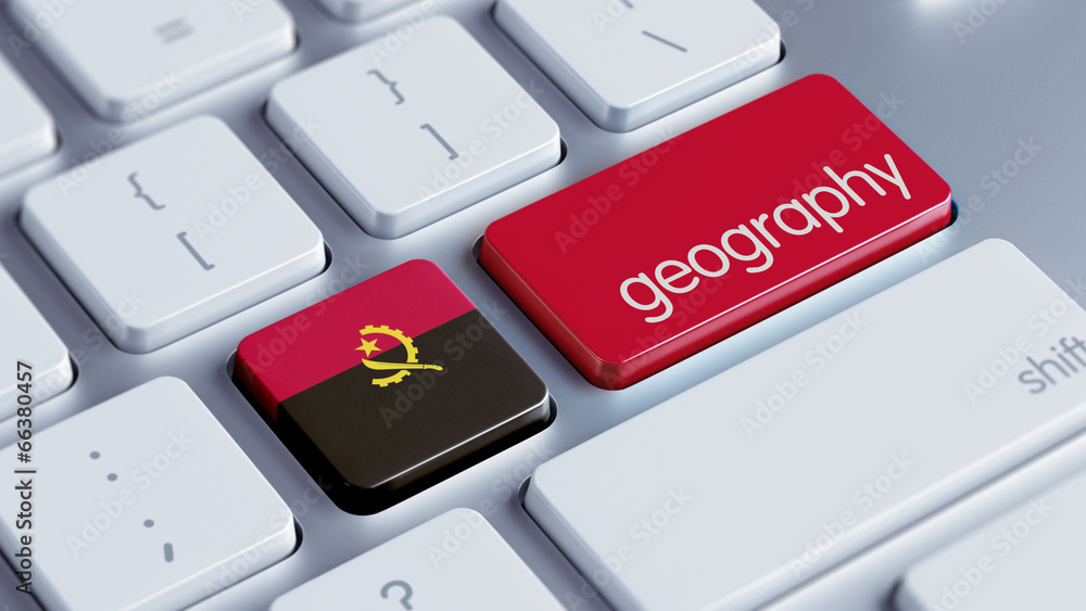 Fototapeta premium Angola Geography Concept.