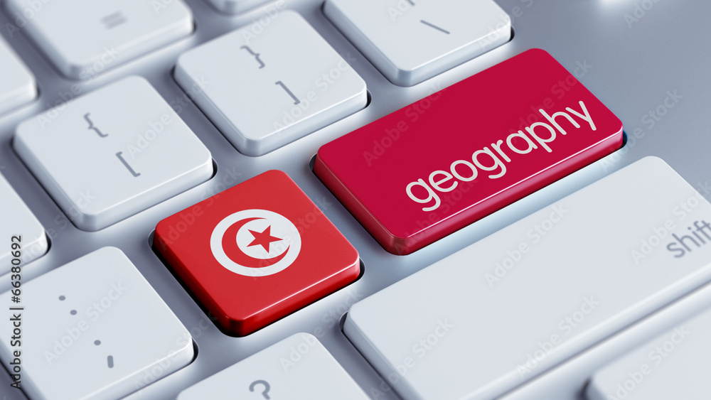 Fototapeta premium Tunisia Geography Concept.