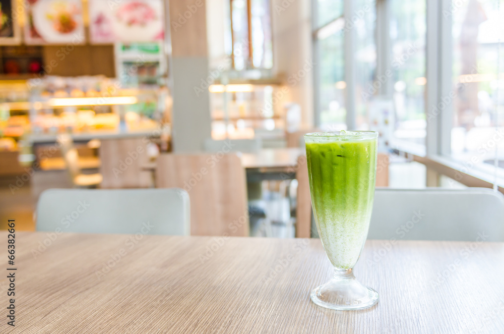 Iced green tea latte Iced green tea latte