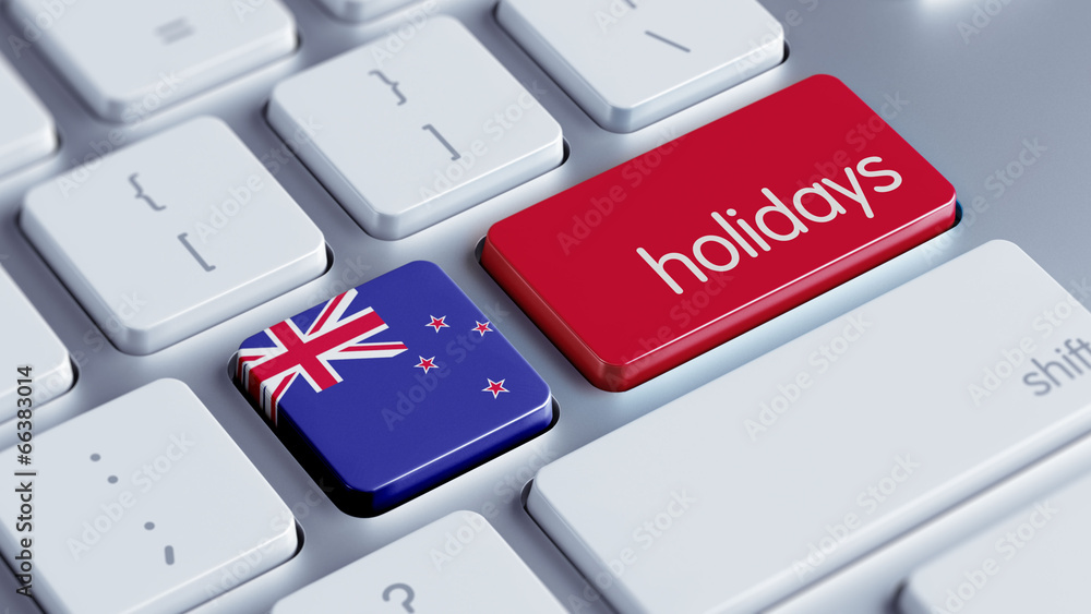 Fototapeta premium New Zealand Holidays Concept