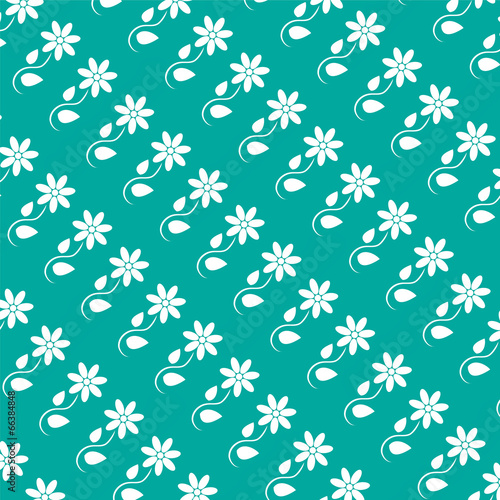 Seamless background with silhouettes of flowers