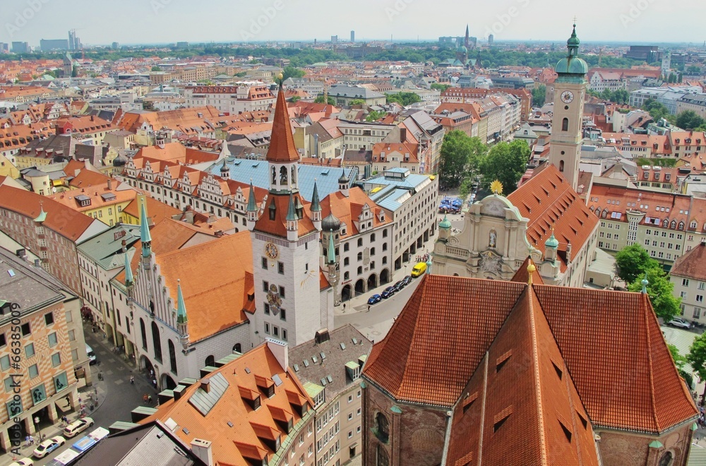 Obraz premium Stadtzentrum München