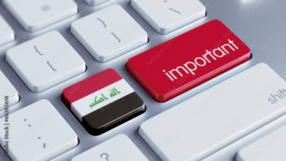 Fototapeta premium Iraq Important Concept