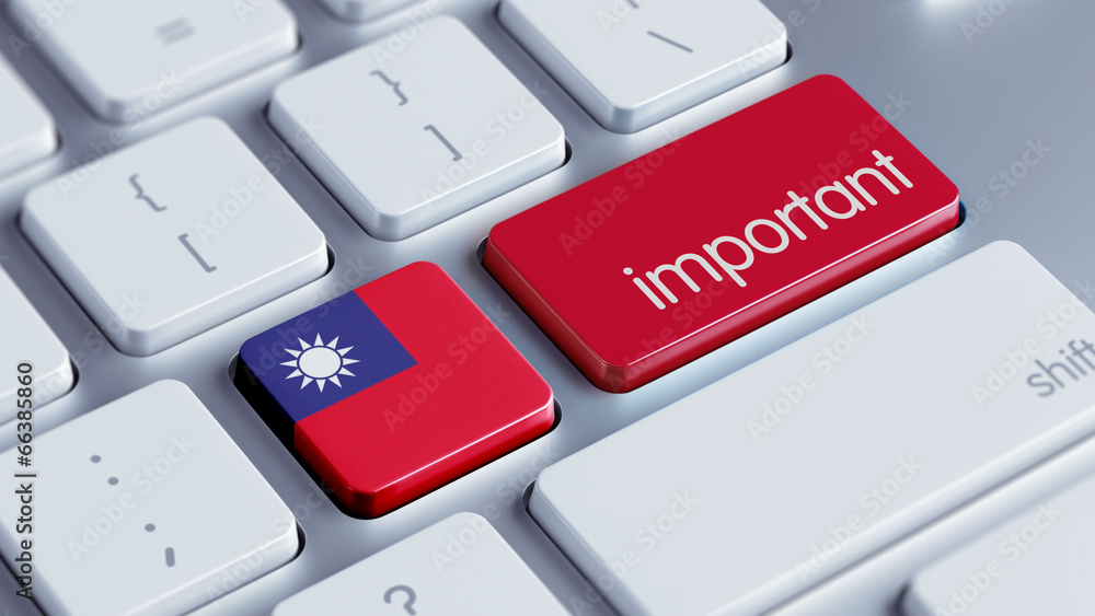 Fototapeta premium Taiwan Important Concept