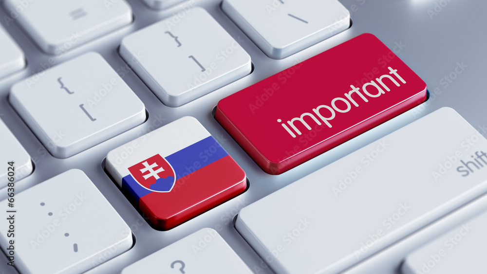 Fototapeta premium Slovakia Important Concept