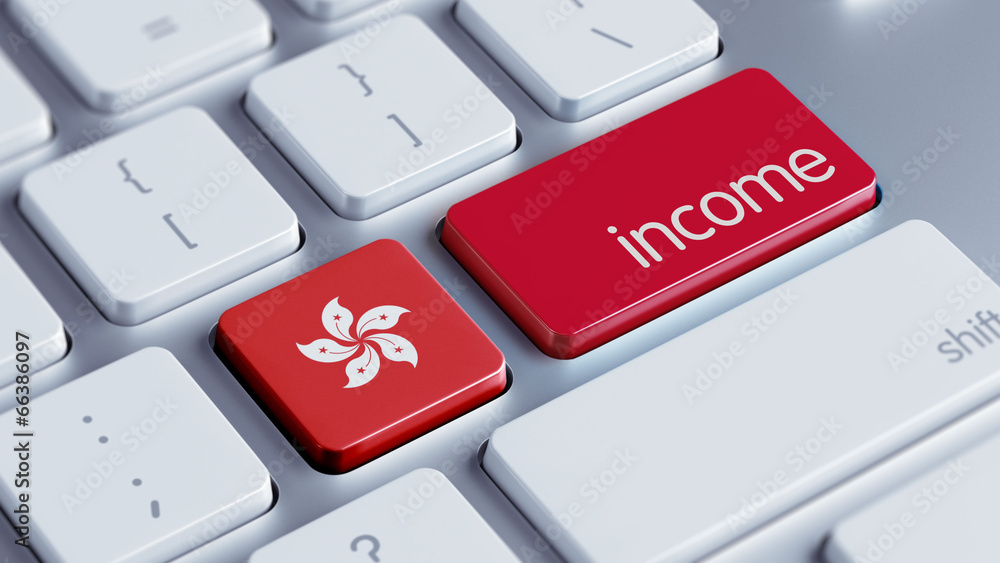 Fototapeta premium Hong Kong Income Concept