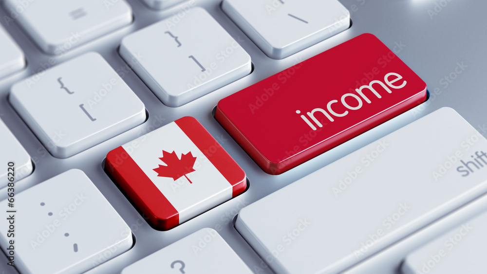 Fototapeta premium Canada Income Concept